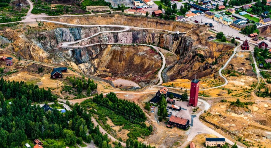Falu Mine (Falu Gruva), Falun, Dalarna County, Sweden